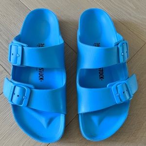 EU 36 US 5-5.5 BIRKENSTOCK Arizona EVA Sky Dusty Blue Sandals Shoes - Worn Once